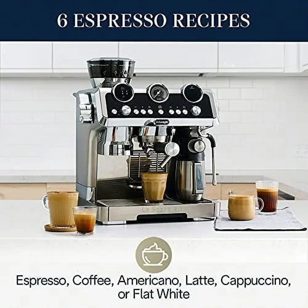 2026 NewDe'Longhi EC9665M La Specialista Maestro Espresso Machine, Stainless Steel, Silver,Black