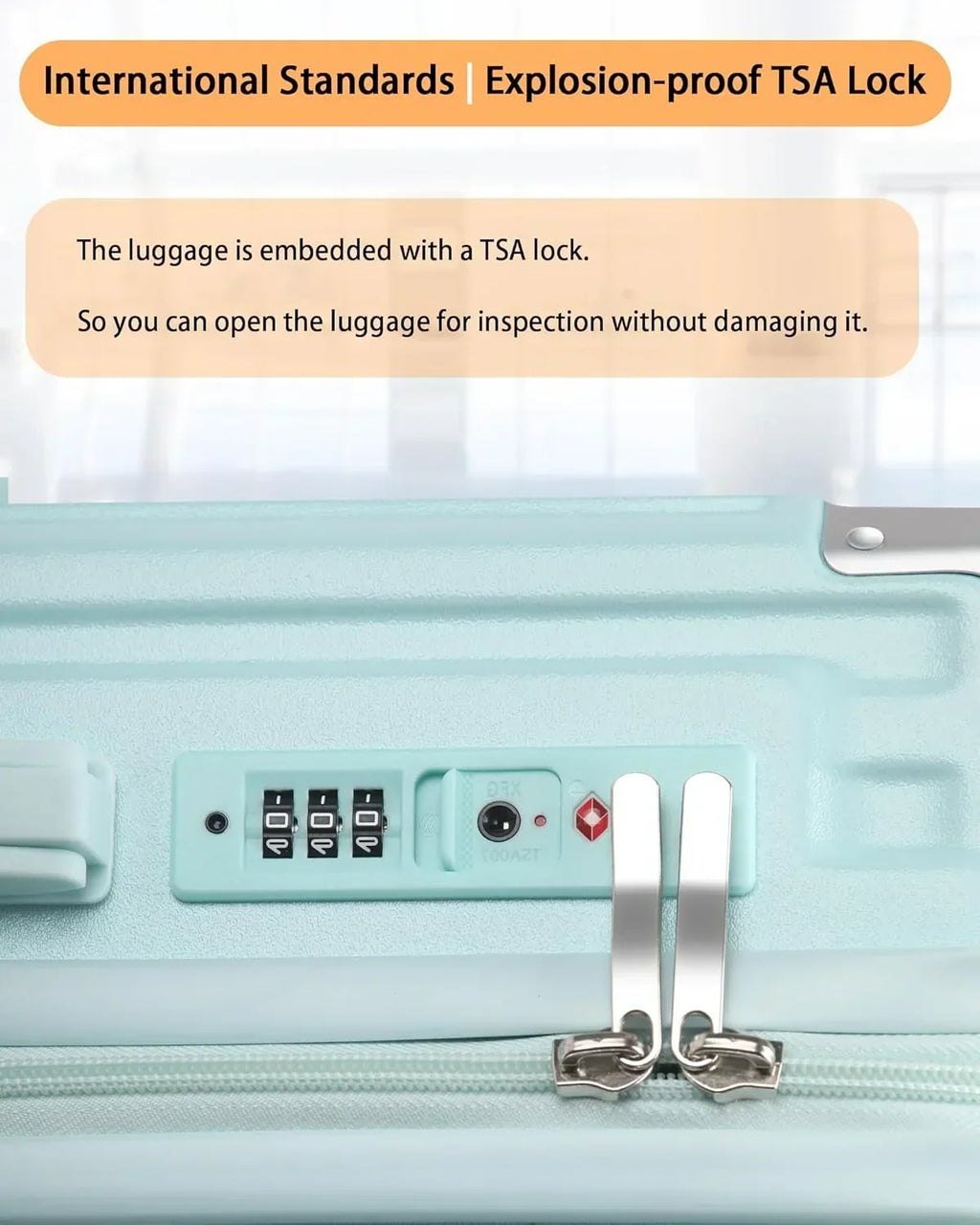2026 New20 Inch Carry On Luggage With Cup Holder & USB Port, Airline Approved TSA-locked Luggage, Lightweight PC Material Travel Suitcase With 360" Spinner Wheel