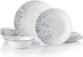 2026 NewCorelle Indigo Speckle 18-Piece Glass Dinnerware Set (Service for 6)