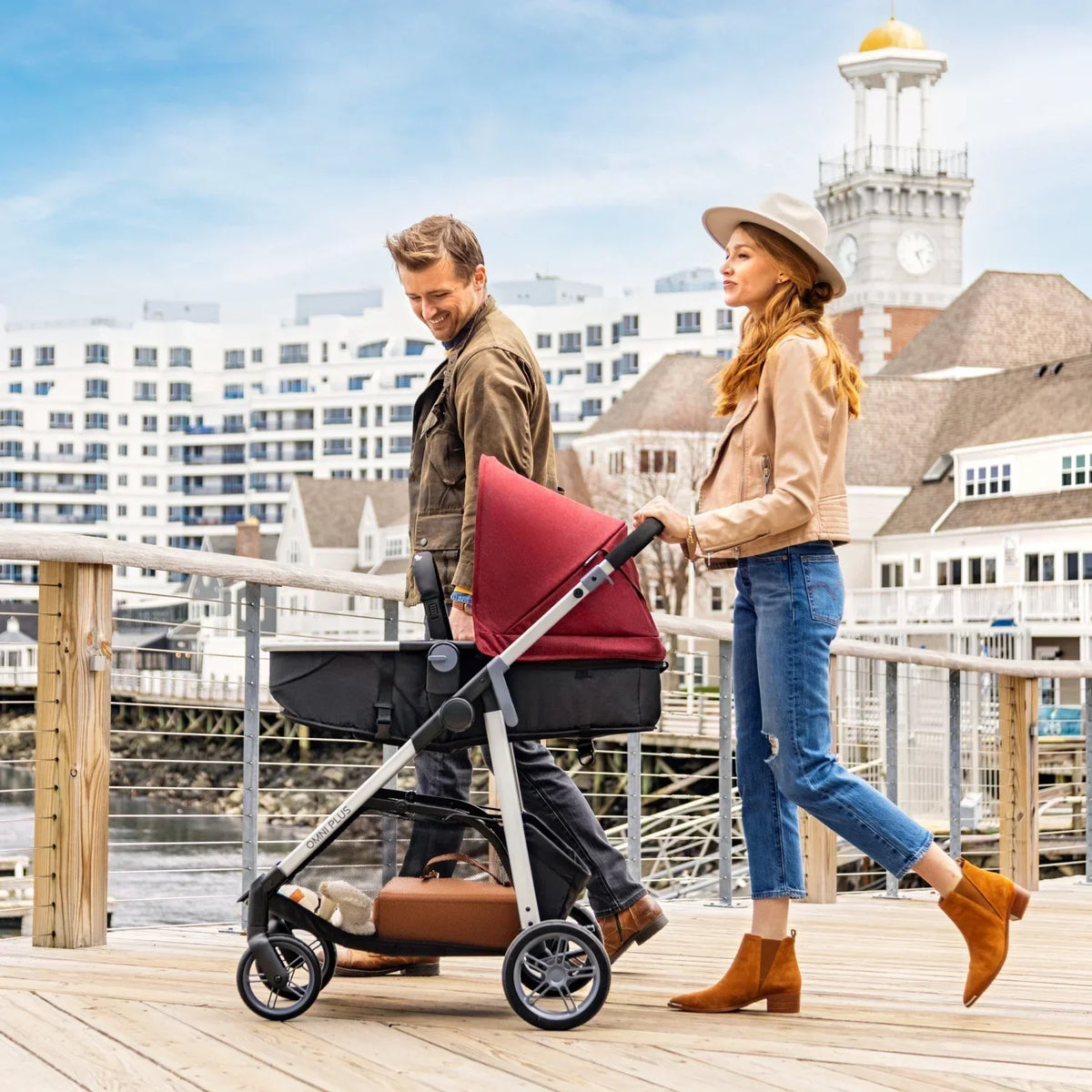 2026 NewEvenflo Omni Plus Modular Travel System with LiteMax Sport Infant Car Seat, Mylar Gray, Unisex