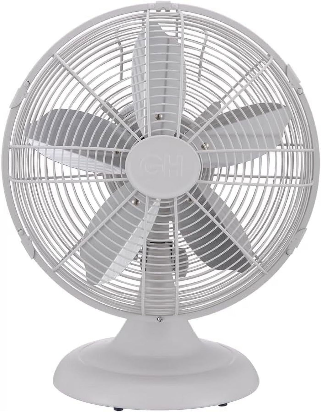 2026 NewGood Housekeeping Retro All-Metal Table Fan (92618) with 3 Speed Settings, Wide Oscillation, and Carrying Handle"