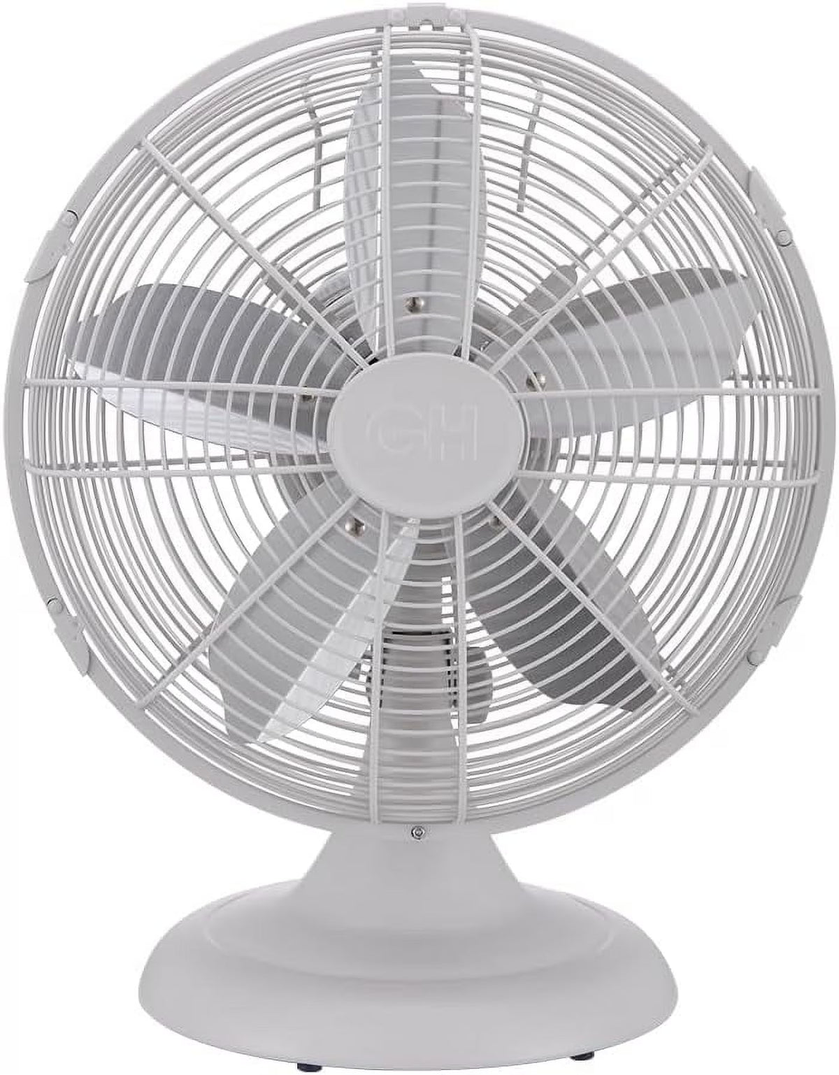 2026 NewGood Housekeeping Retro All-Metal Table Fan (92618) with 3 Speed Settings, Wide Oscillation, and Carrying Handle"