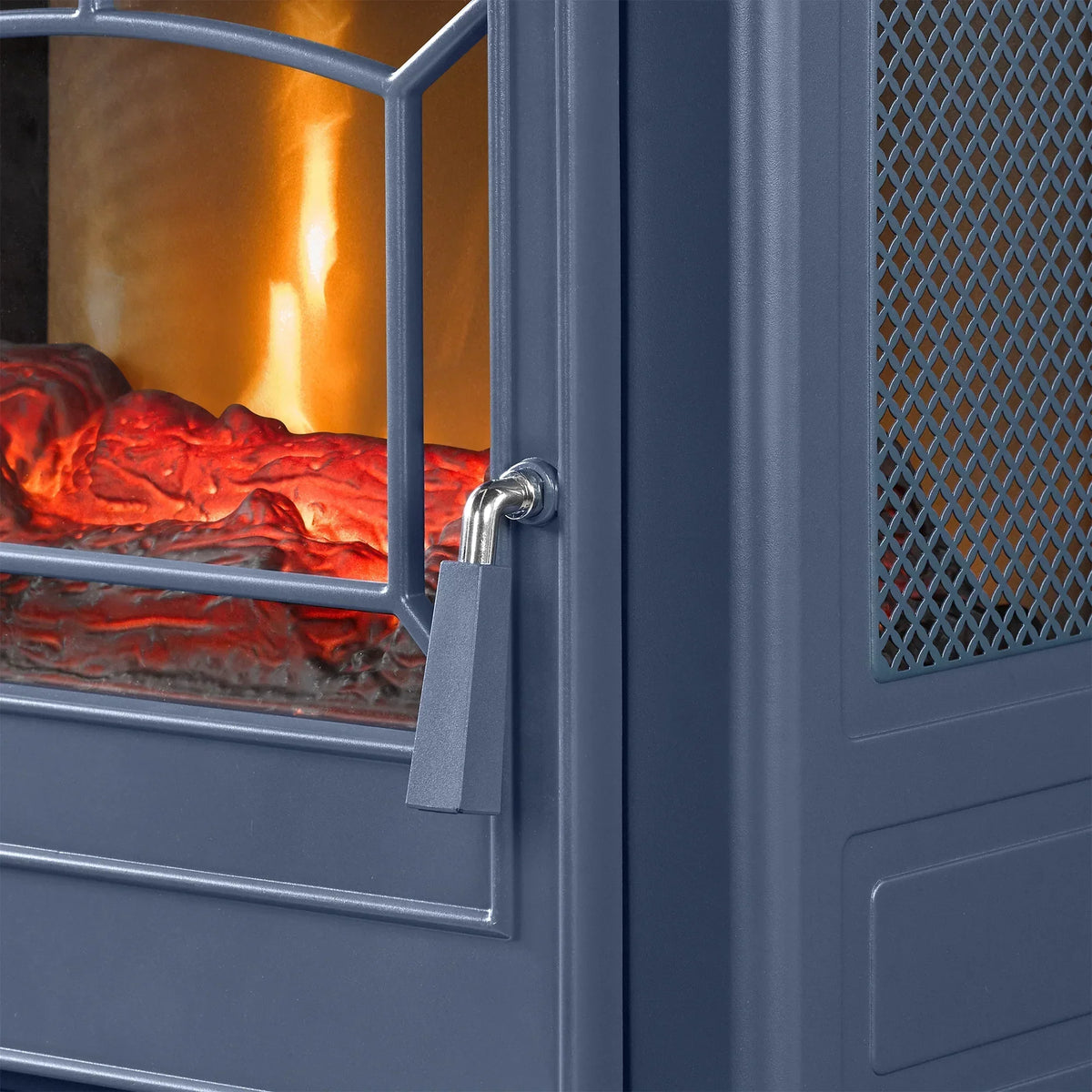 2026 NewClassicFlame 17.5"W Infrared Quartz Electric Stove Heater, Insignia Blue