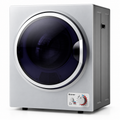 COSTWAY 1.5 Cu.ft. Portable Clothes Dryer,850W Compact Laundry Dryer,Silver