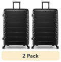 2026 New(2 pack) PUR by iFLY Hardside 28" Checked Luggage, Black