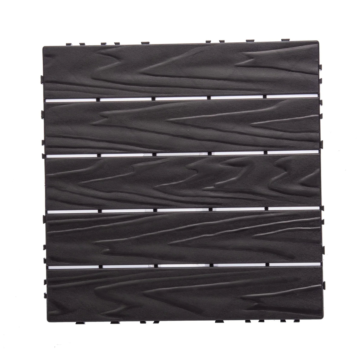76 - Pack Plastic Interlocking Deck Tiles - 68.80 Sq.ft Outdoor Plastic Flooring Super Durable & Waterproof All