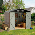 2026 NewAoxun 6 x 4 ft. Outdoor Metal Storage Shed with Lock for Backyard, Garden