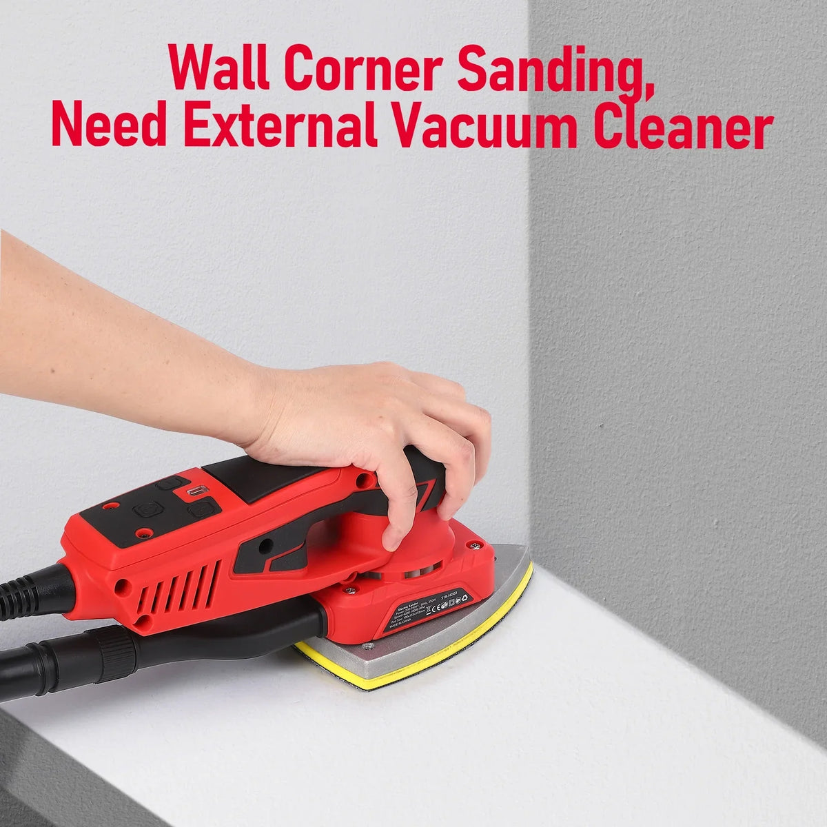 2026 NewM optimized Electric Detail Sander with 12 Sanding Paper, 350W Brushless Motor Mouse Sander, Powerful & Low Vibration, 10000 RPM, for Wood Working