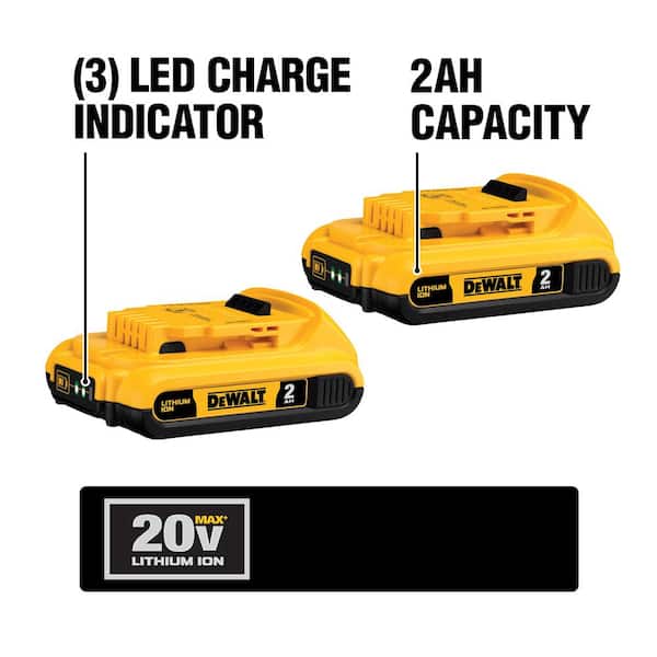 2026 New20V MAX Cordless 7 Tool Combo Kit with TOUGHSYSTEM Case, (1) 20V 4.0Ah Battery and (2) 20V 2.0Ah Batteries