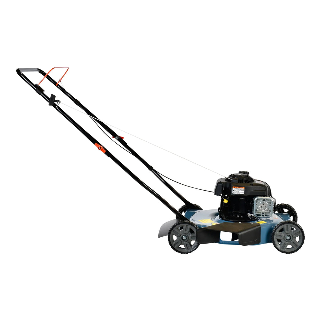 2026 NewSENIX Gas Lawn Mower, 20-Inch, 125 cc 4-Cycle Briggs & Stratton Engine, Push Lawnmower with Side Discharge, 3-Position Height Adjustment, LSPG-L2, Blue