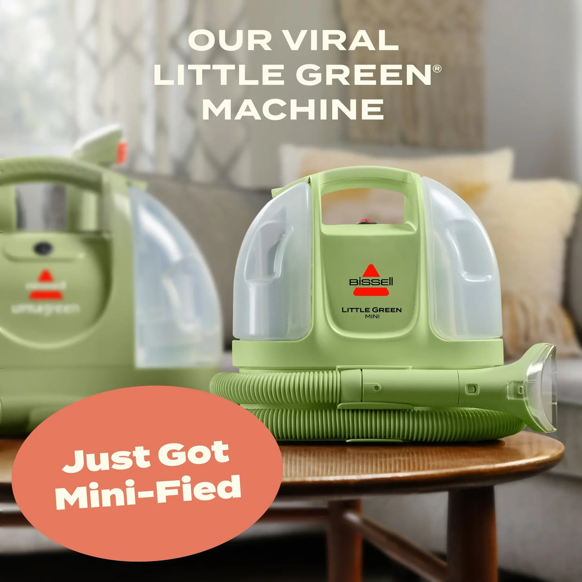 2026 NewBISSELL Little Green Mini Portable and Upholstery Deep Cleaner, Car/Auto Detailer with 4" Tough Stain Tool and Little Green Trial Formula, 4095