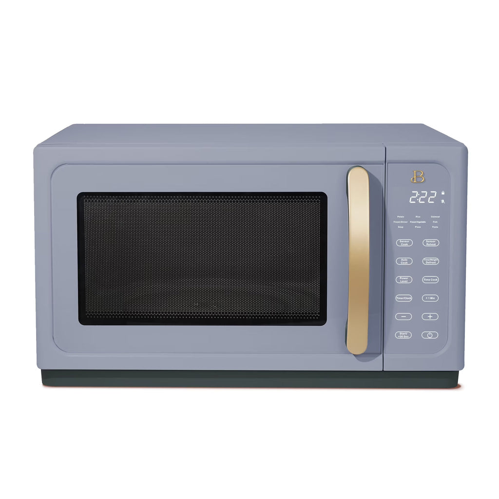 2026 NewBeautiful 1.1 Cu ft 1000 Watt, Sensor Microwave Oven, White Icing by Drew Barrymore, New