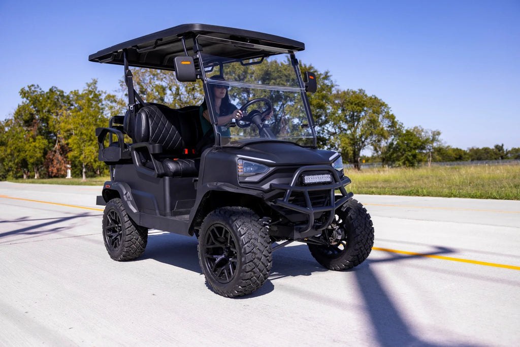 2026 NewColeman Powersports CGC2 51.2V Electric Utility Golf Cart, 4-Seater Vehicle Up to 20 MPH & 40 Miles Range, 5kW Motor, LCD Display & Rear Storage, Ages 16 and Up, Matte Black