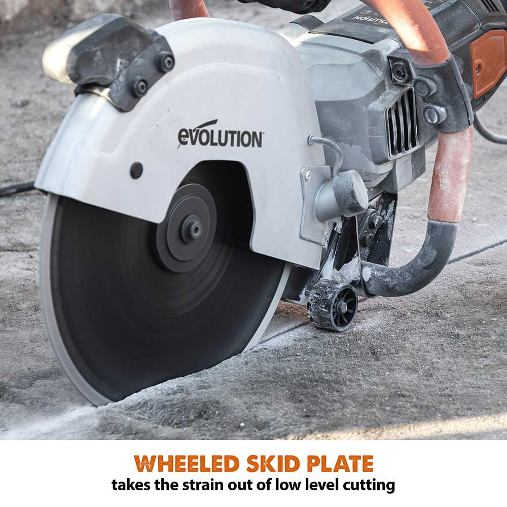 2026 NewEvolution R300DCT 12 in. Electric Concrete Cut-Off Saw, Disc Cutter with 12 in. Diamond Blade (D300SEG-CS2) Included