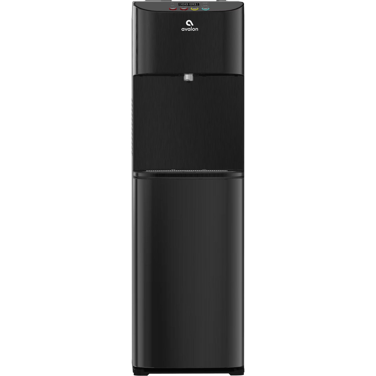 2026 New Avalon Electric Bottleless Water Cooler Water Dispenser - 3 Temperatures, Digital Clock with Temperature Control, Self Cleaning, Black Stainless Steel