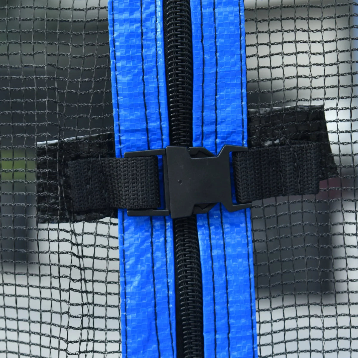 2026 New14FT Outdoor Trampoline with Safety Enclosure, Steel Tube Frame, Ladder & Secure Net - Heavy Duty, Blue