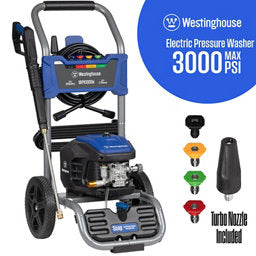 Westinghouse 3,000 Max PSI 1.76 GPM 13A Electric Cold Water Pressure Washer with 5 Nozzles & Soap Tank