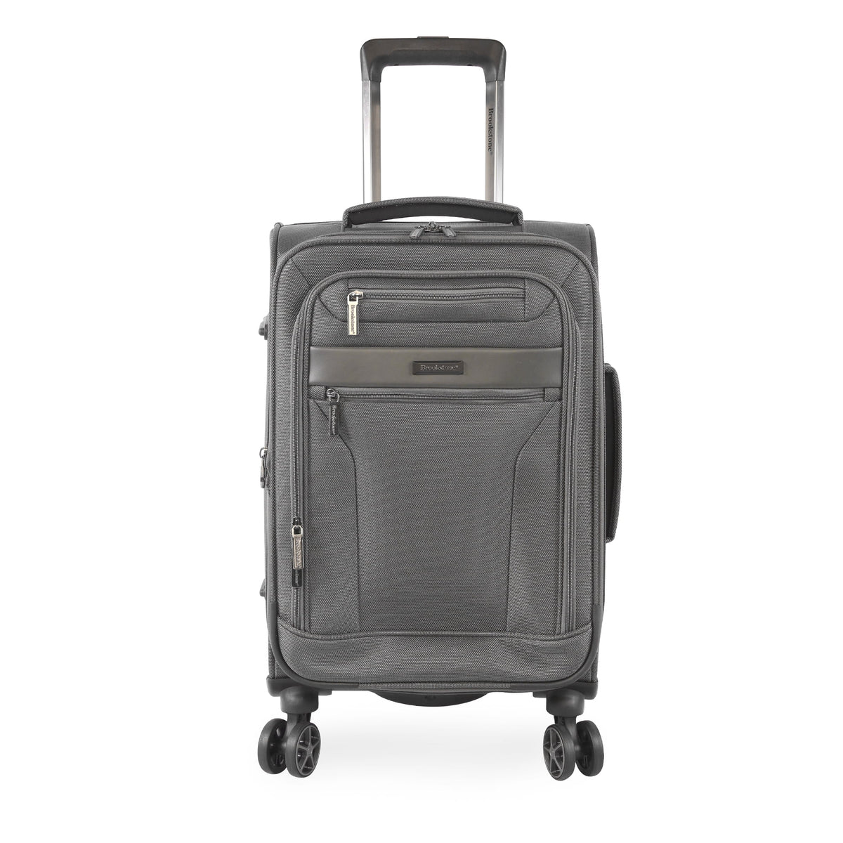 2026 NewBrookstone Harbour 22" Softside Carry-on Spinner Luggage - Dark Charcoal