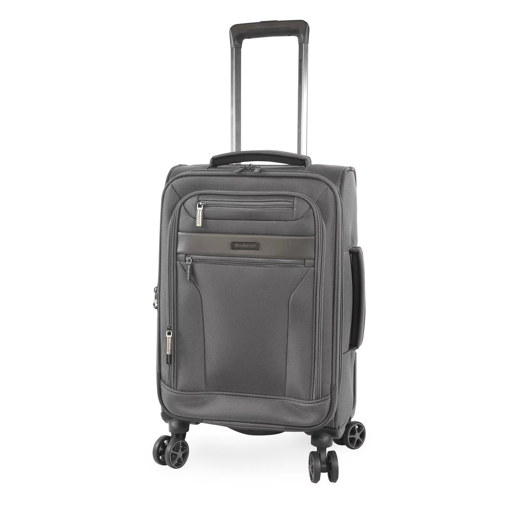2026 NewBrookstone Harbour 22" Softside Carry-on Spinner Luggage - Dark Charcoal