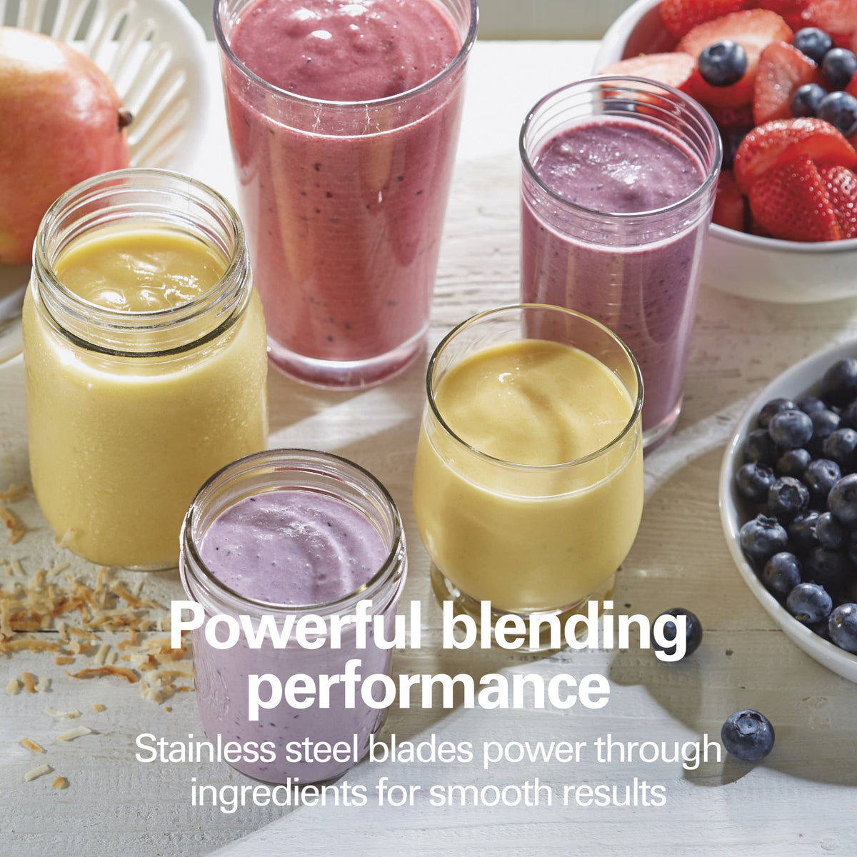Hamilton Beach Personal Blender for Smoothies with Travel Lid, 14 oz, Black