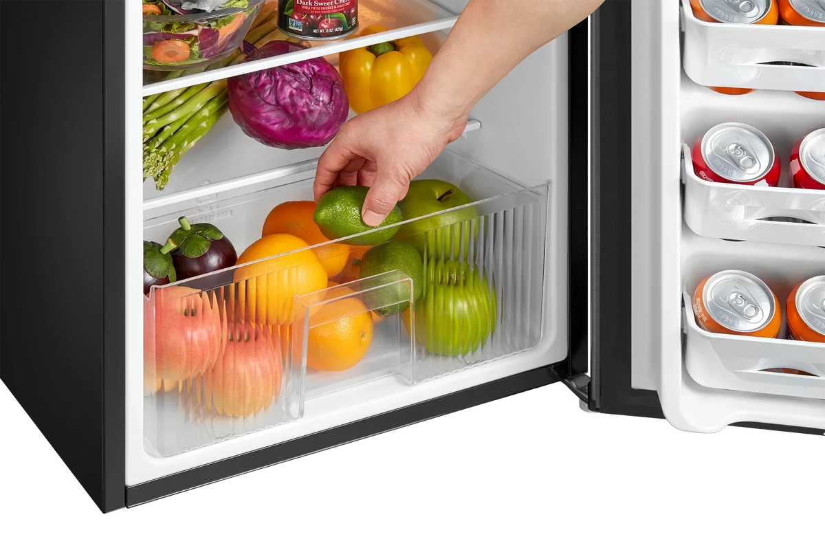 2026 NewArctic King 3.2 Cu ft Two Door Mini Fridge with Freezer, Stainless Steel, E-Star