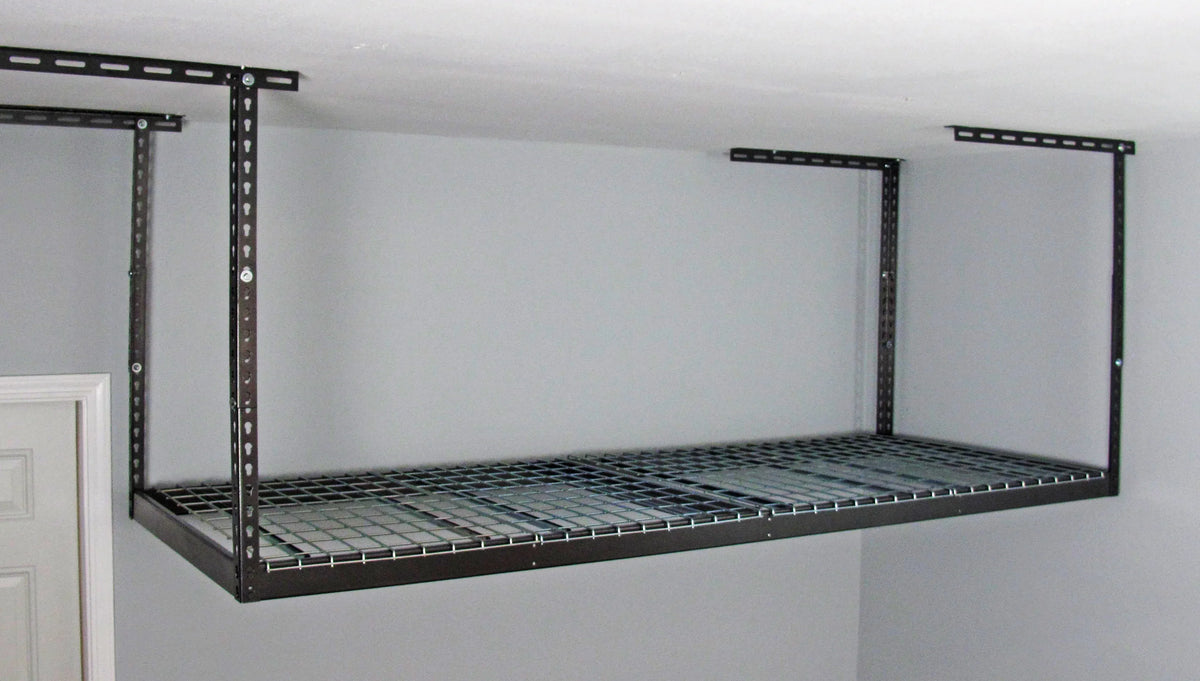 2026 New MonsterRax 3' x 8' Overhead Garage Storage Rack Holds 450 Pounds, White
