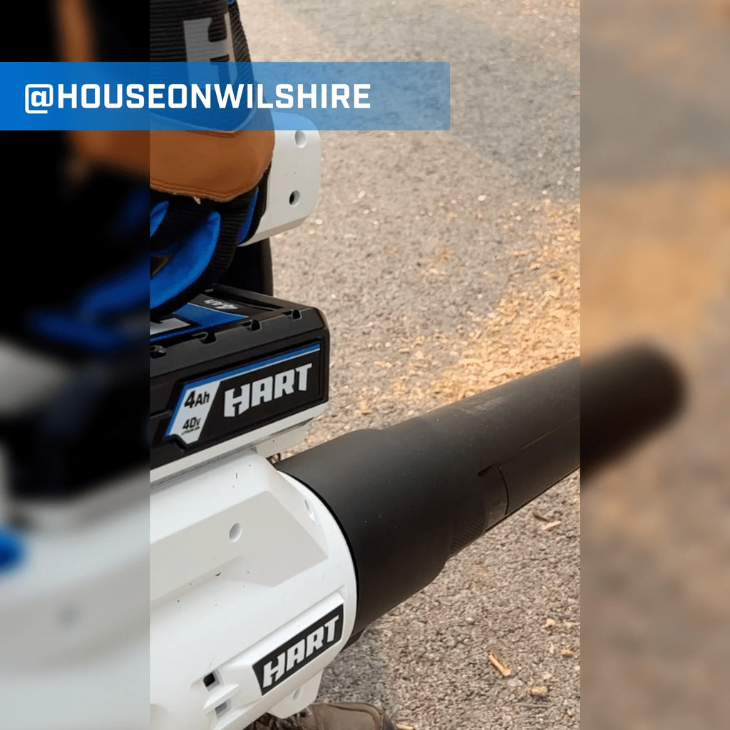 2026 New HART 40-Volt 120 MPH at 450 CFM Battery-Powered Axial Blower Kit, (1) 4.0Ah Lithium-Ion Battery