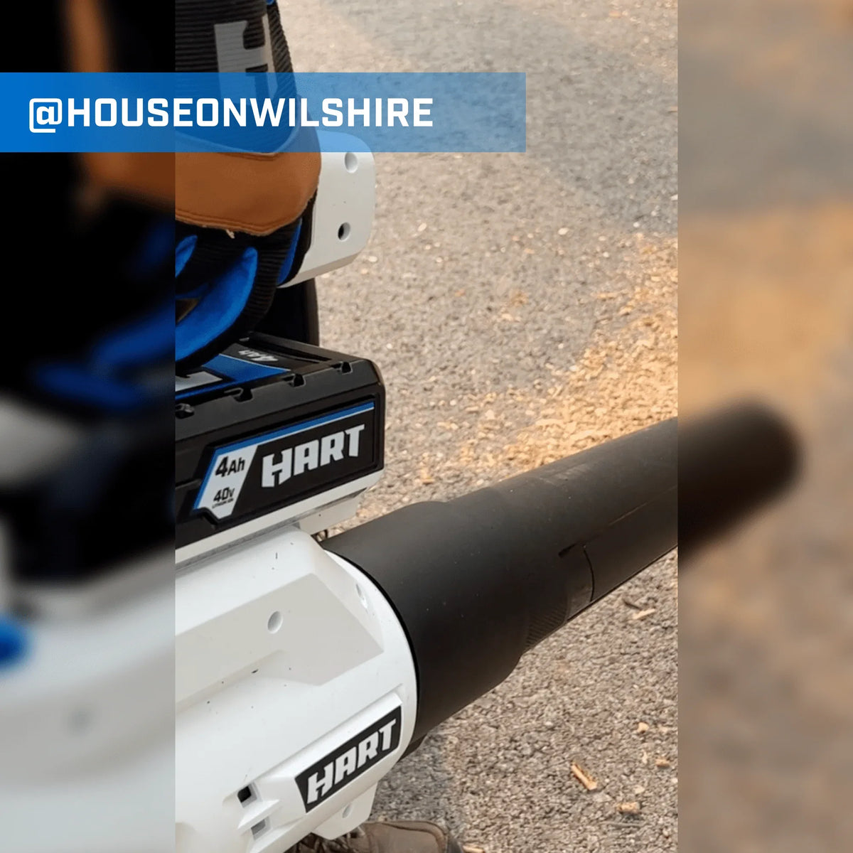 2026 New HART 40-Volt 120 MPH at 450 CFM Battery-Powered Axial Blower Kit, (1) 4.0Ah Lithium-Ion Battery