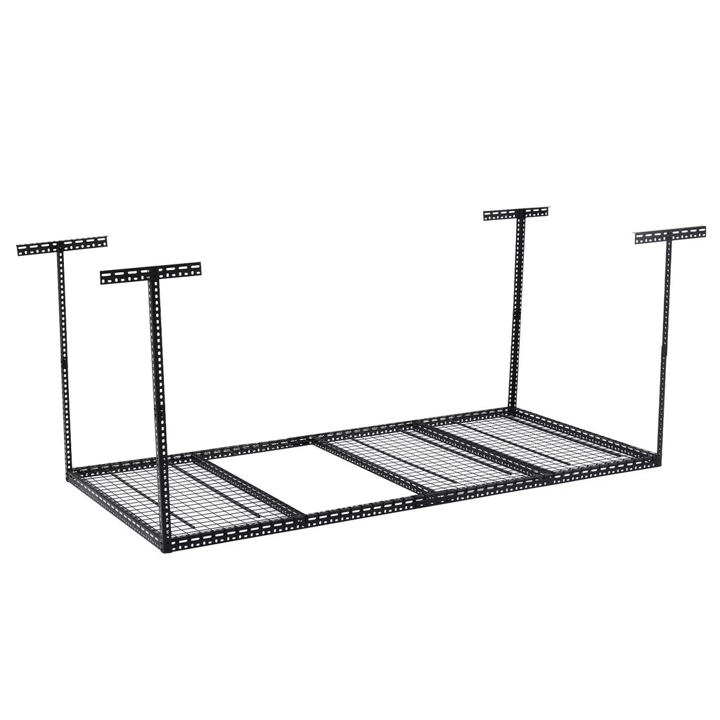 2026 New4x6 Overhead Garage Storage Rack -C Heavy Duty Metal Ceiling Shelving, Adjustable Organization System for Garage -C 330lb Capacity, Easy Install
