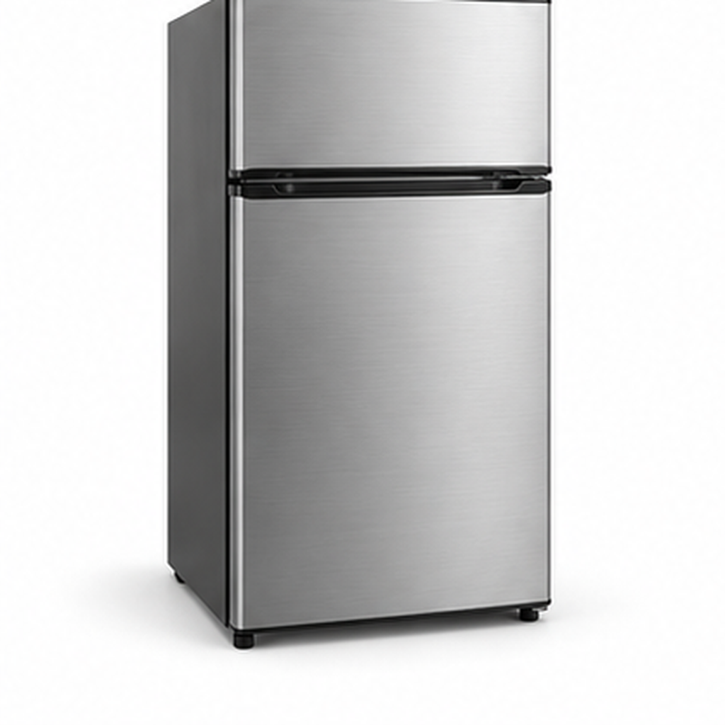 Frigidaire, 2 Door Apartment Size Refrigerator/Freezer Combo, 7.5 cu ft, Platinum Series, Stainless, 23" D x 21.5" W x 55.5" H