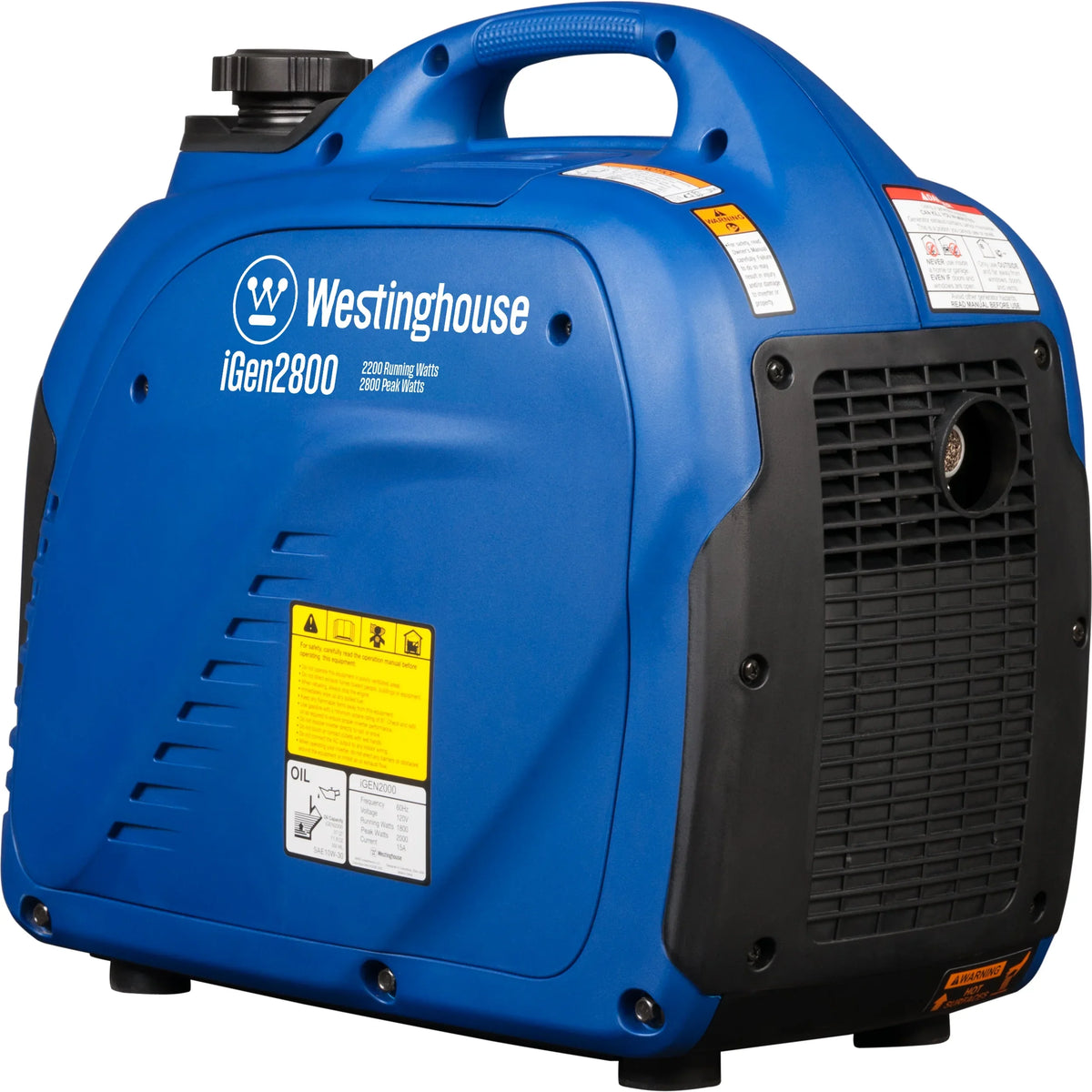 2026 NewWestinghouse 2800 Peak Watt Super Quiet & Lightweight Portable Inverter Generator, Gas Powered, Parallel Capable, Long Run Time