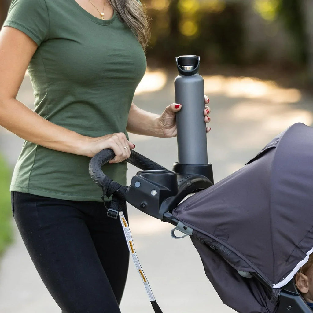 2026 NewBaby Trend Xcel-R8 Plus Jogging Stroller with LED Lights. Liberty Grey