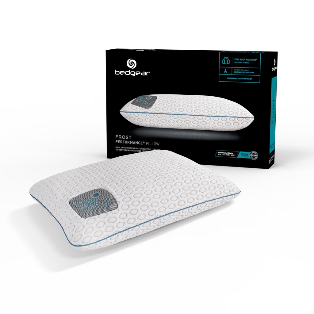 2026 NewBedgear Frost Performance Pillow - Size 3.0 - Cooling Bed Pillow for Hot Sleepers - Medium Firmness Pillow for All Sleep Positions, Hypoallergenic