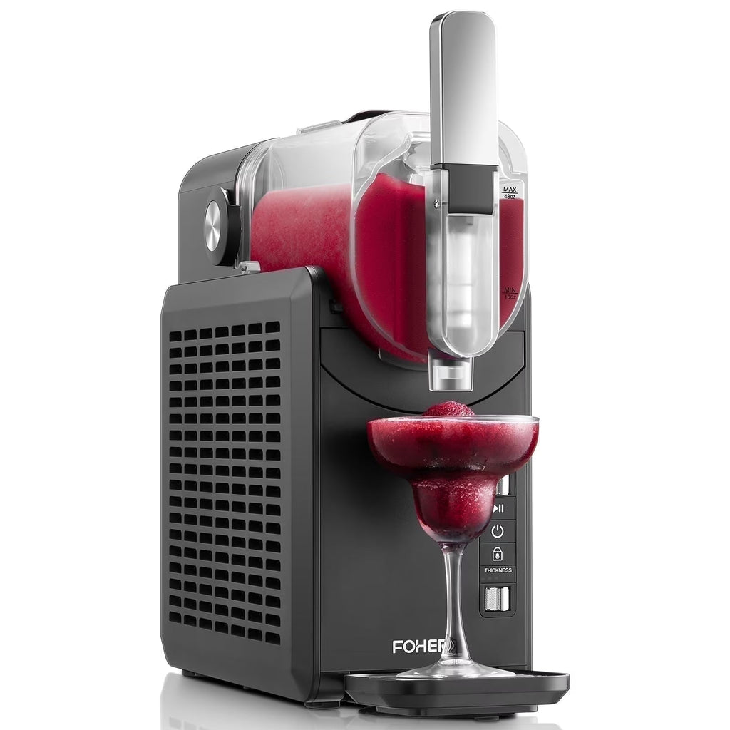 2026 New5-in-1 Slushie Machine, No Ice Needed, 15 Min Slushy Machine for Home with Self-Cleaning, Professional Frozen Drink Maker, 5 Preset Programs, Frozen Margaritas, Frapp"s, Milkshakes, and More, FOHERE