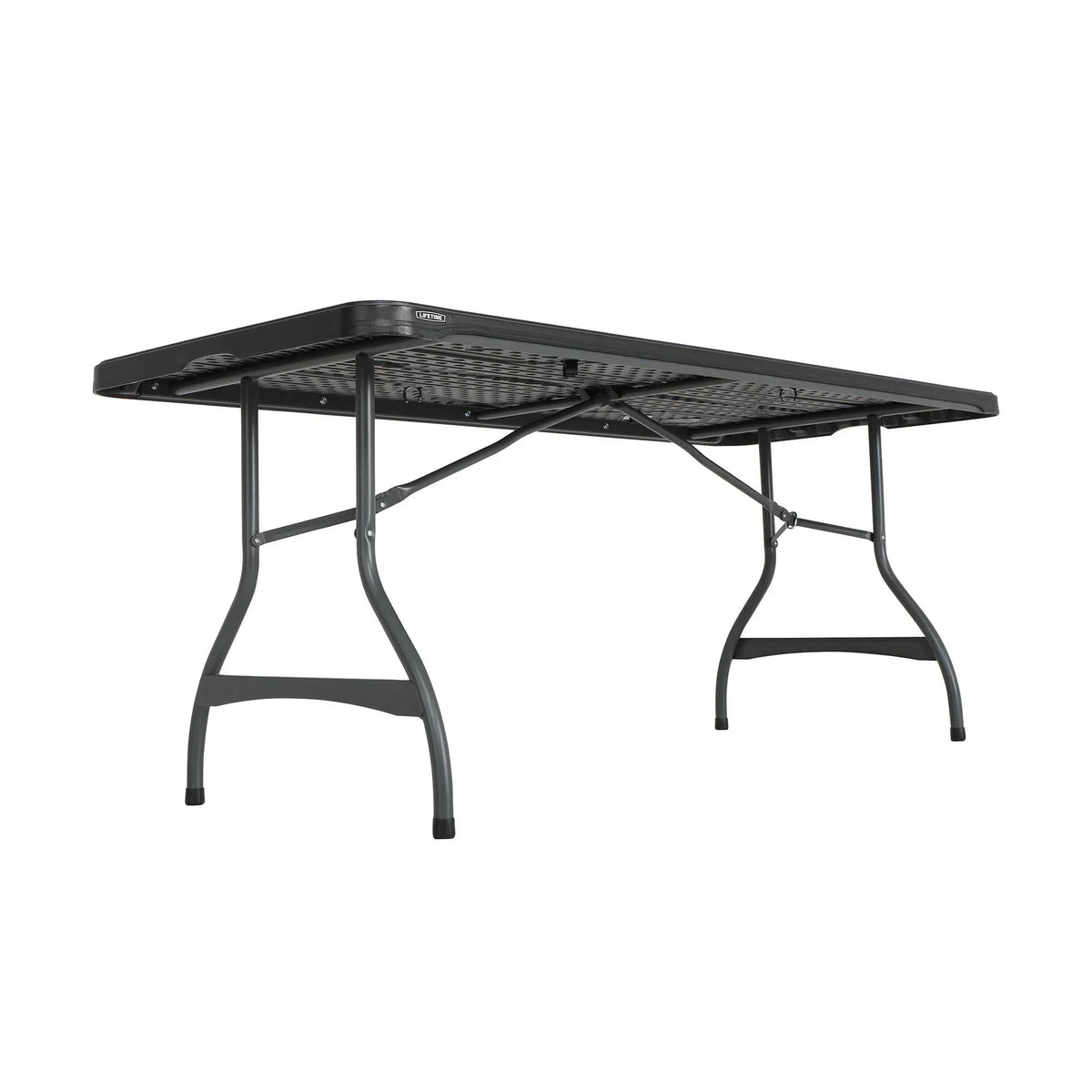 Lifetime 6 Foot Rectangle Folding Table, Indoor/Outdoor Commercial Grade, Black (280350)