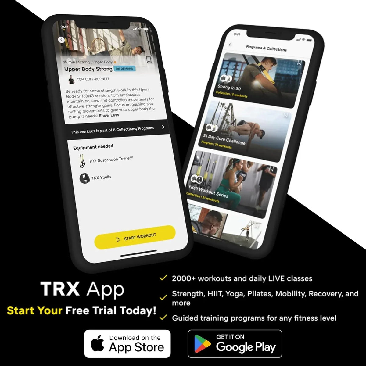 TRX GO Suspension Trainer, At Home, Portable Gym Workout, For Strength Training