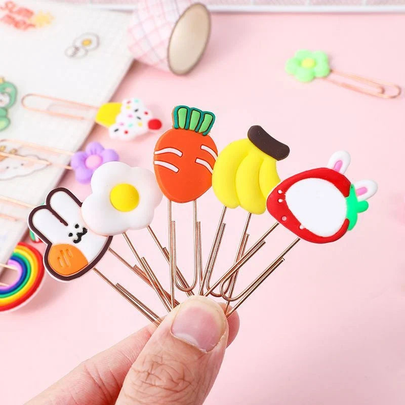 10pcs Cute Design Paperclip Bookmarks