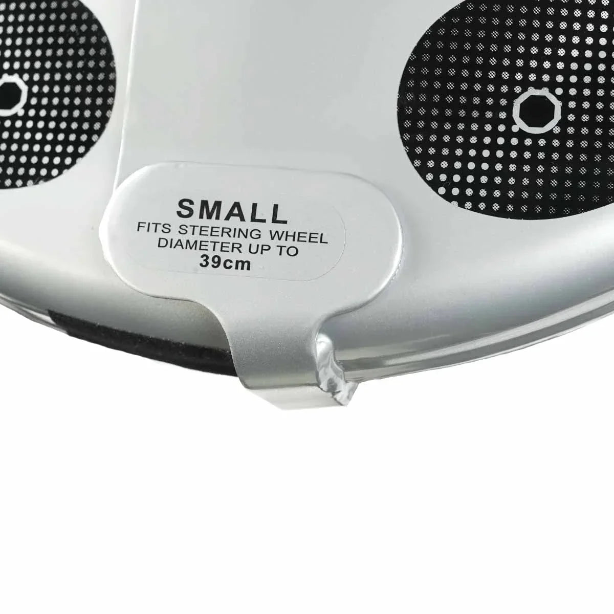 2026 NewDisklok Security Device - Steering Wheel Lock - Silver - Left Hand Drive (LHD)