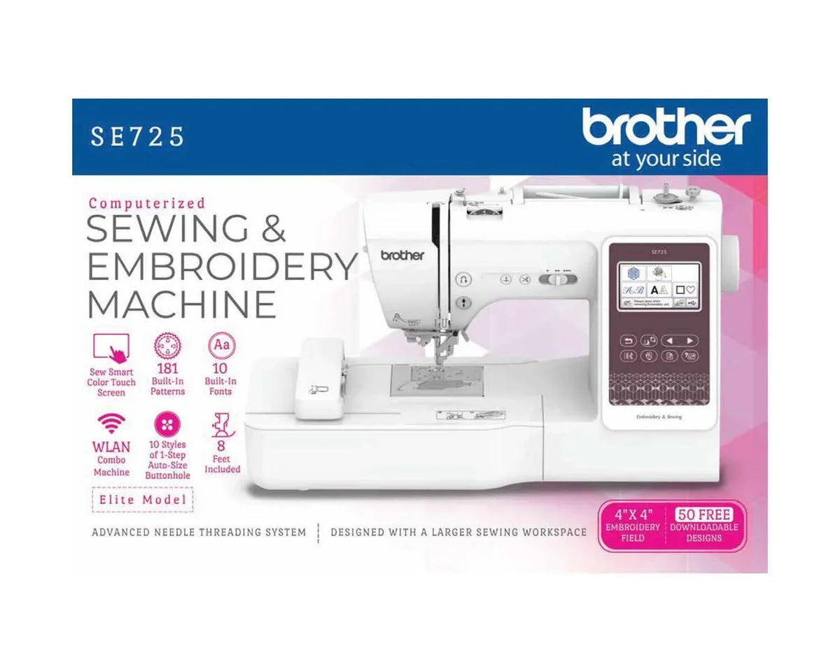 2026 NewBrother SE725 Sewing and Embroidery Machine with Artspira App, 50 Free Designs