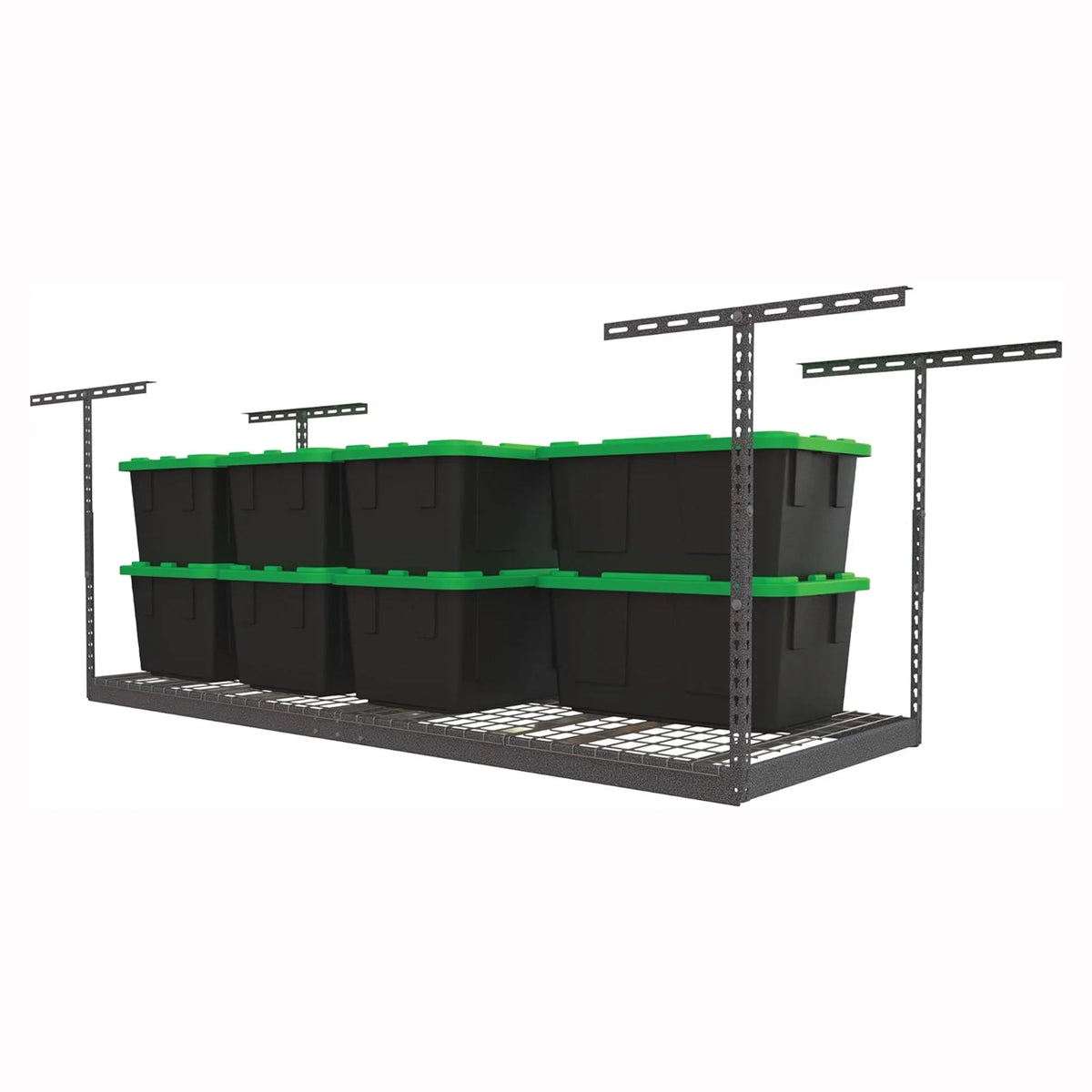 2026 New MonsterRax 3' x 8' Overhead Garage Storage Rack Holds 450 Pounds, White