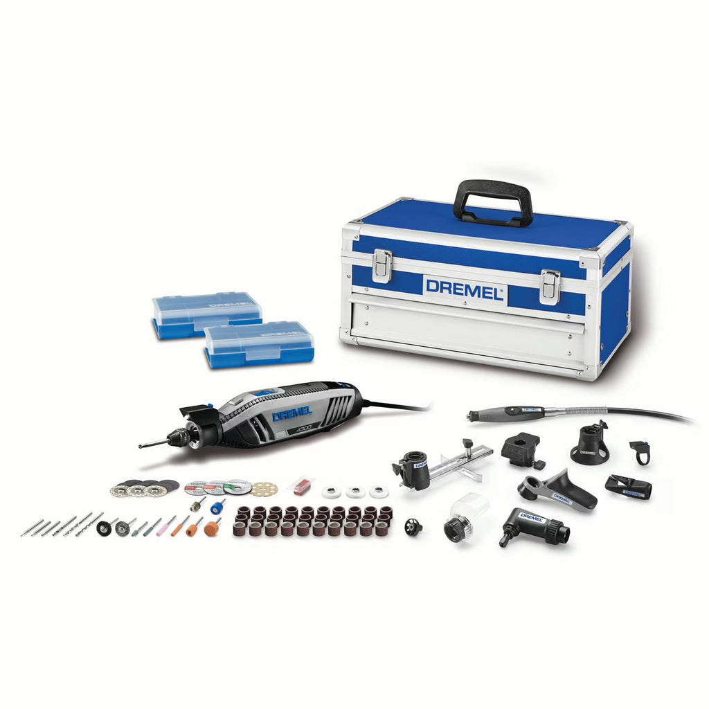 2026 NewDremel 4300-9/64 Platinum Edition Corded Rotary Tool, Variable Speed with 9 Dremel Tool Attachments, 64 Accessories, Storage Organizers & Dremel Tool Case, 1.8A/120V