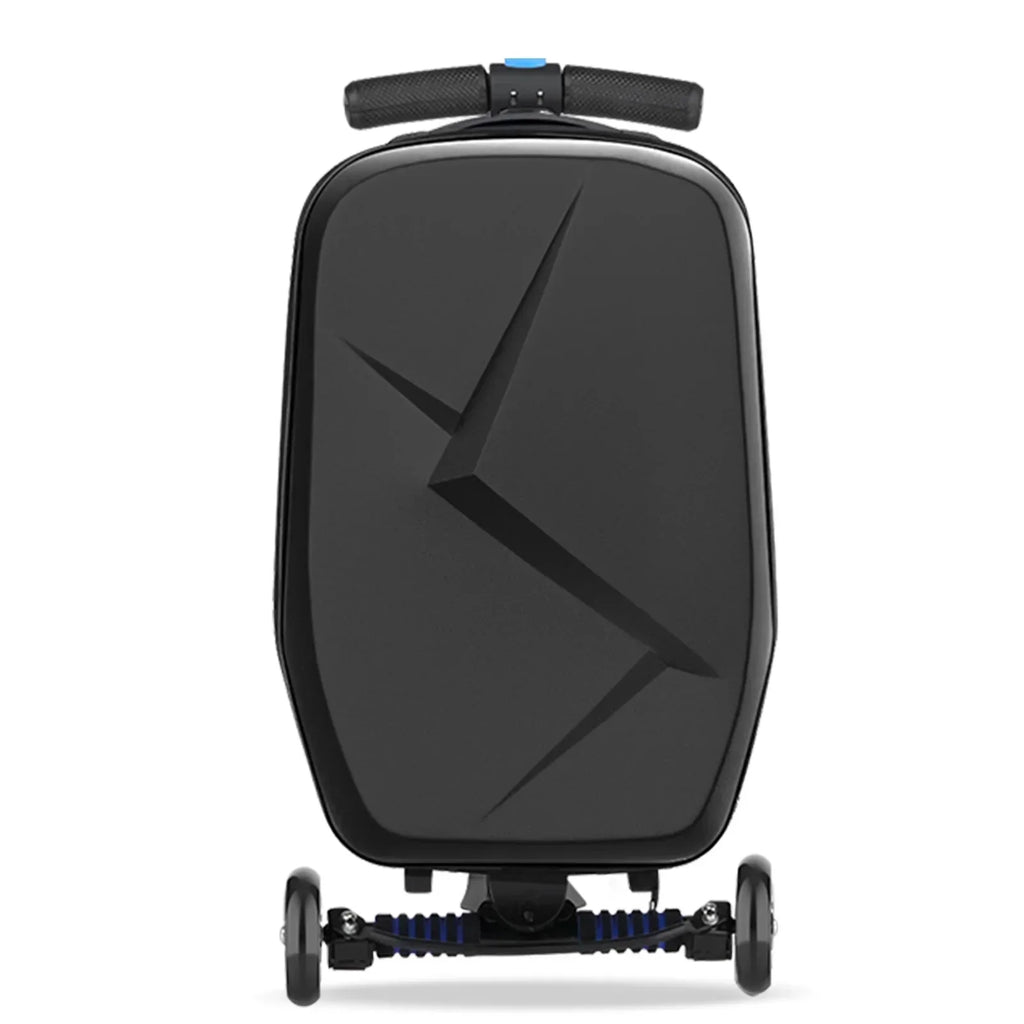 2026 NewAdvwin Scooter Luggage for Kids & Adults, Hardside Ride on Suitcase for Kids Ages 4-15 Multifunctional Lightweight Foldable Carry on Luggage with Wheels Ride on for Children Teenagers, Pink