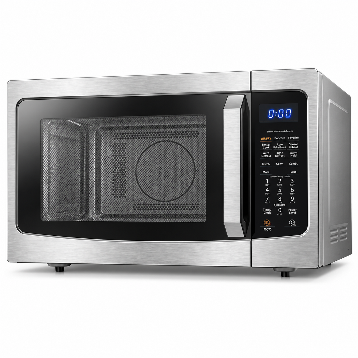 TOSHIBA 4-in-1, 1.5 cu. ft., Countertop Microwave Oven, Smart Sensor, 1000 Watts, ML-EC42P(SS), Stainless Steel