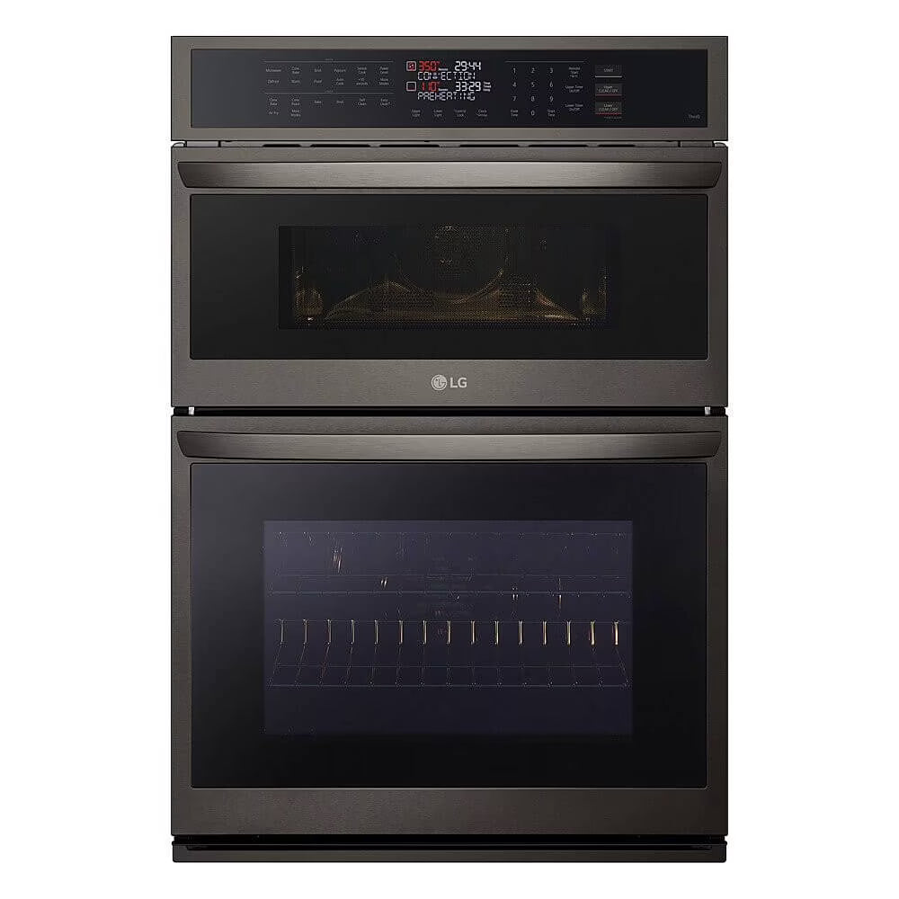 2026 NewLG WCEP6423D 30 inch Black Stainless Steel Electric Wall Oven and Microwave Combination