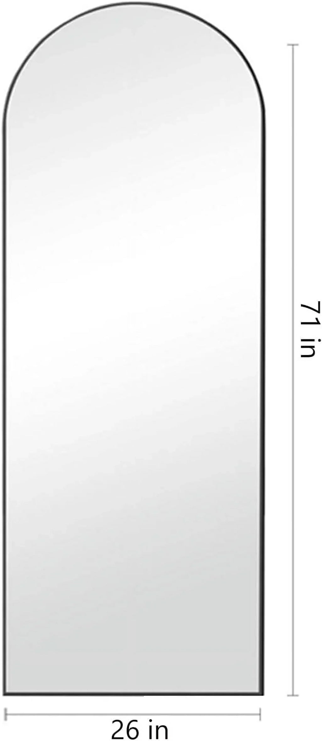 2026 NewArched Full Length Mirror, 71"x26" Large Floor Standing Body Mirror with Stand, Gold