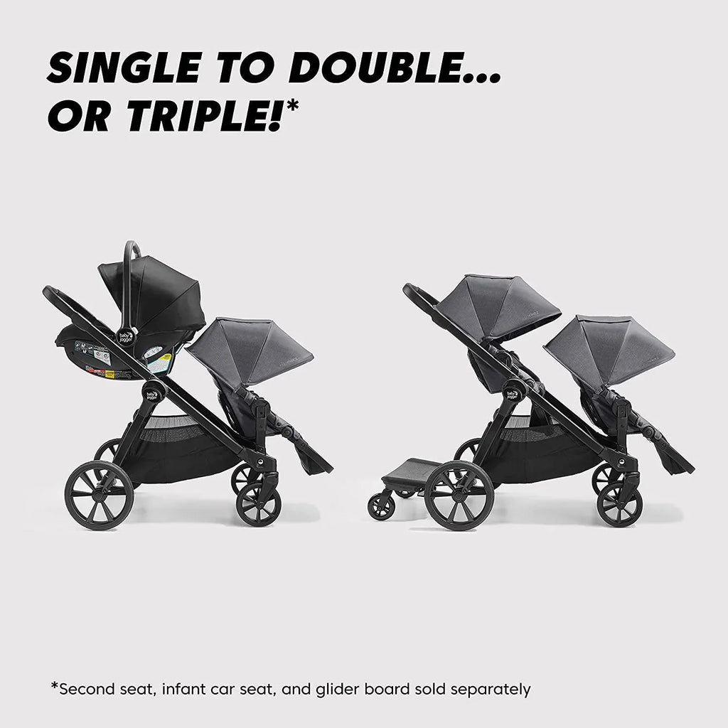 2026 NewBaby Jogger City Select 2 Single-to-Double Modular Stroller. Peacoat Blue