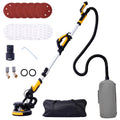 2026 NewDrywall Sander, 780W Electric Drywall Sander with Vacuum Dust Collection 6.5A Motor Dustless Floor Sander with Variable Speed 900-1800RPM, LED Light, Extendable & Foldable Handle,