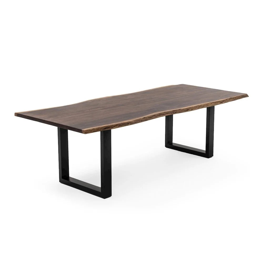 2026 New Modrest Taylor 102" Modern Solid Wood Dining Table in Dark Wood