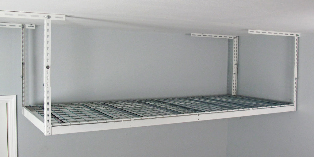 2026 New MonsterRax 3' x 8' Overhead Garage Storage Rack Holds 450 Pounds, White