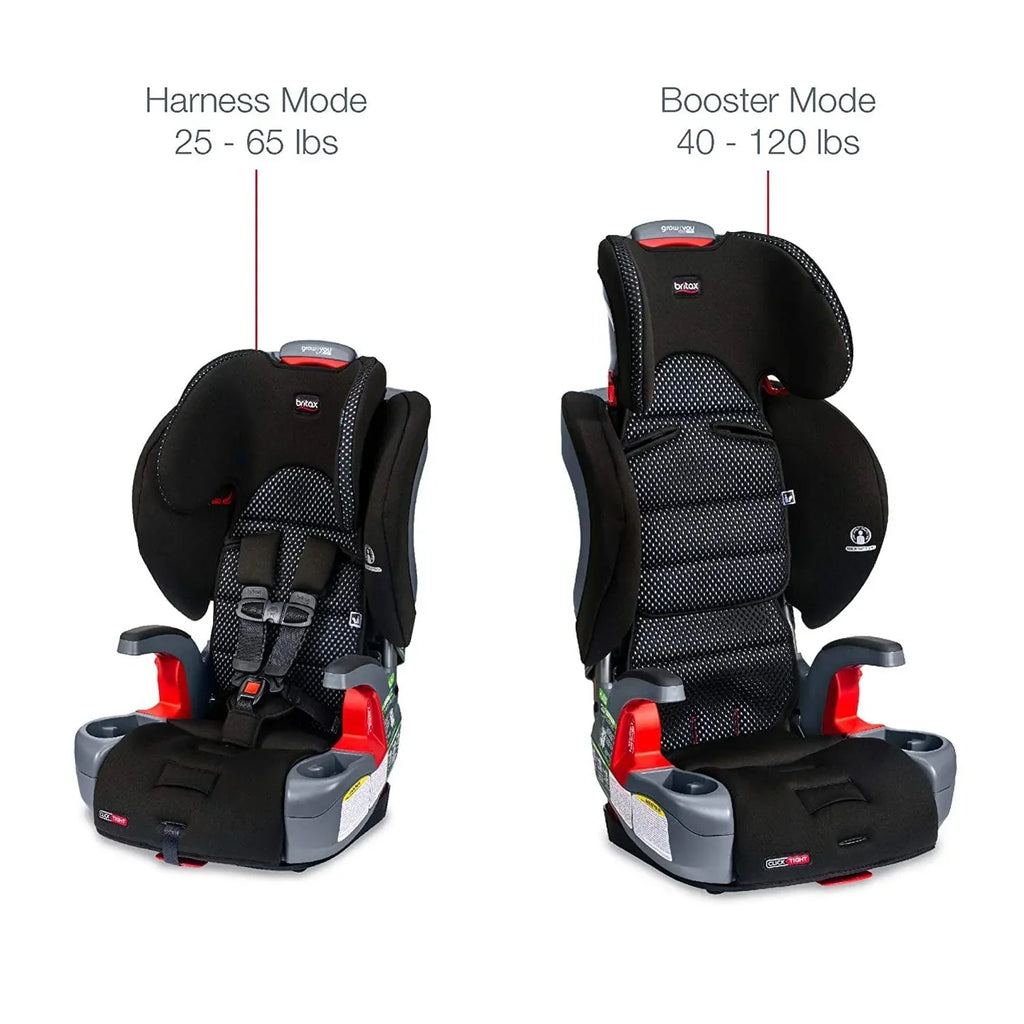 2026 NewBritax Grow With You ClickTight Harness-2-Booster Car Seat. 2-in-1 High Back Booster. Cool Flow Grey